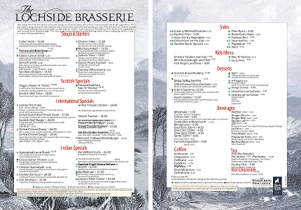 View or Download our Menu here