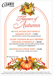 View or Download our Menu here