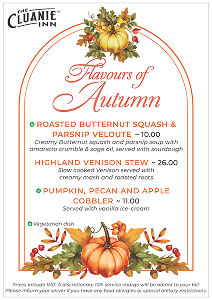 View or Download our Menu here