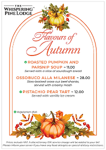 View or Download our Menu here